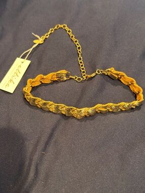 Ettika Gold Braided Choker Necklace